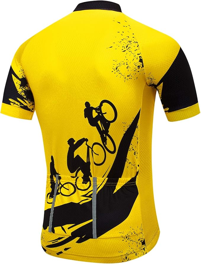 Cycling Jersey Mens Road Bicycle Clothing Summer Short Sleeve Breathable Cycling Tops