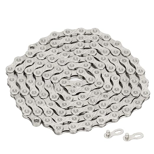 Folding Bike Chain, Durable Steel Chain, Mountain Road Bike Chain, 10 Speed, Quick-Install Design, for Commuters, Casual Riders, and Fitness Enthusiasts