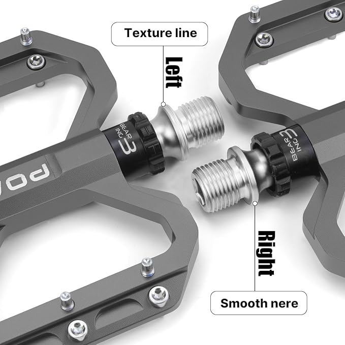 Bike Pedals 9/16" Lightweight Non-Slip Bicycle Platform Pedals - Fits Most Adult Bikes & Mountain Bikes &MTB, Road Bikes and Slip-Resistant Design