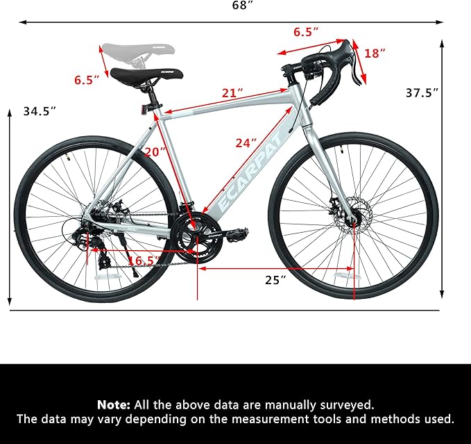 700C Lightweight Aluminum Road Bike, 16-Speed Racing Bicycle with Disc Brakes, Hybrid Commuter Bike for Men and Women, Perfect for City Roads and Outdoor Cycling