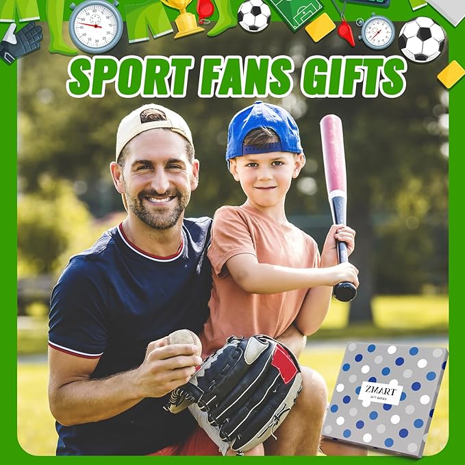 Zmart Sport Gifts for Men - Softball Basketball Volleyball Wrestling Plane Bike Socks