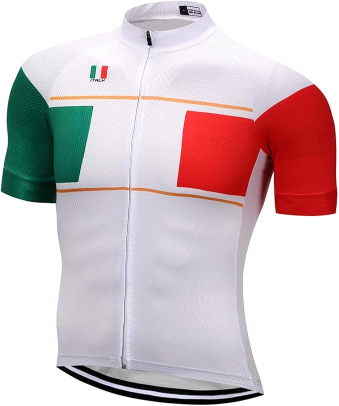 Cycling Jerseys Men Bicycle Short Sleeve Summer Shirt Bike Biking Tops Riding Clothing Flag