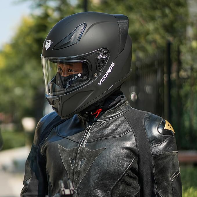 VCOROS Motorcycle Full Face Helmet for Unisex-Adults DOT Approved WS-609 Motorbike Street Bike Racing Helmets