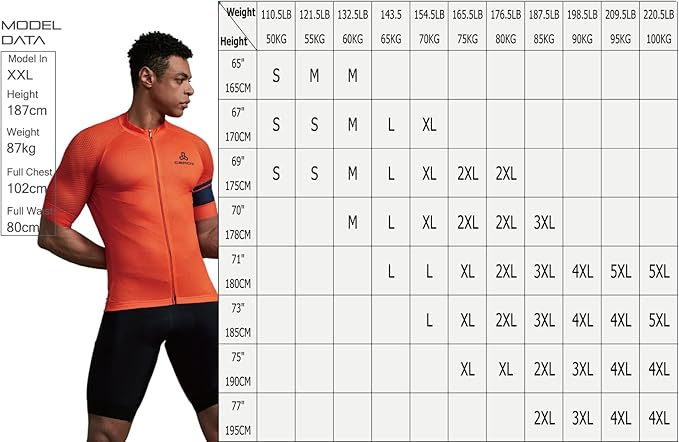 CEROTIPOLAR Snug Fit Men AirCool Cycling Jersey Bike Shirts UPF50+,PRO Dry Fit Light Weight Fabric