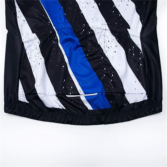 JPOJPO USA Cycling Jersey Men Short Sleeve Bike Shirts Biking Jersey Summer American Bicycle Tops with 3 Pockets Reflective