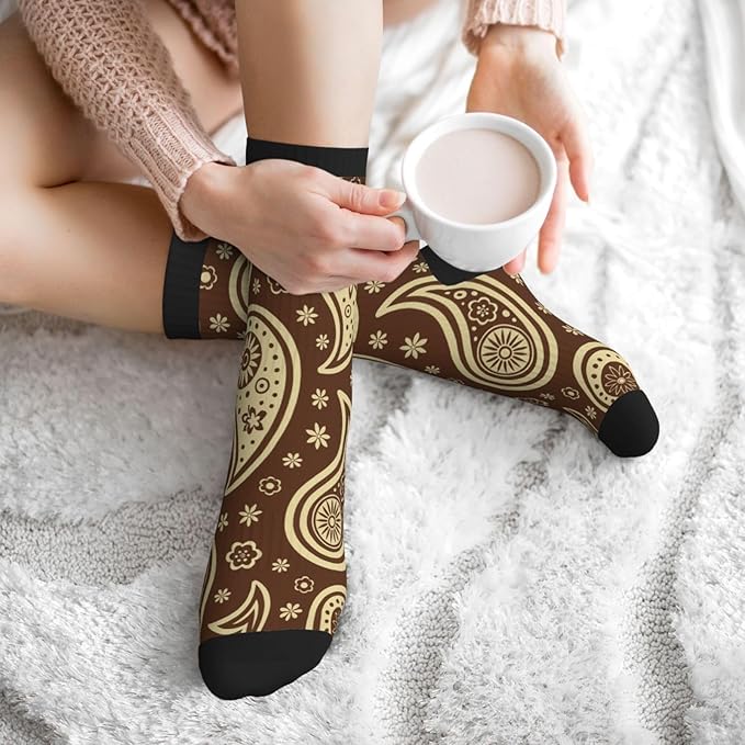 Crew Athletic Socks Funny Crazy Casual Sports Novelty Dress Socks for Women Men Running Hiking