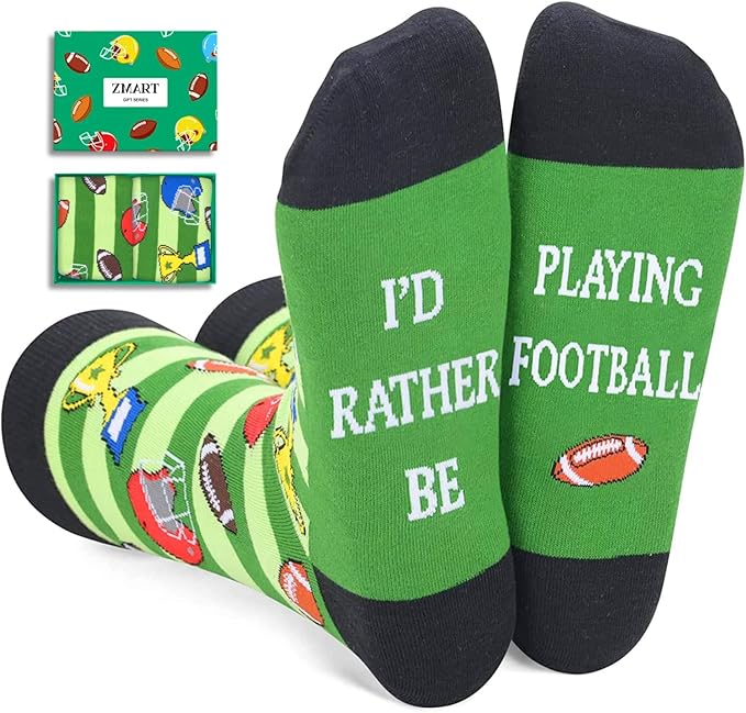 Zmart Sport Gifts for Men - Softball Basketball Volleyball Wrestling Plane Bike Socks