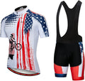 Hotlion Men's Cycling Jersey Set Summer Cycling Clothing Suit Pro Team Bike Clothes Road Biking Outfits Bicycle Kit for Men