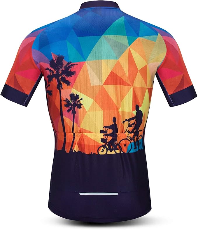 Hotlion Summer Cycling Jersey Men Mountain Bike Jersey Quick Dry Bicycle Shirt Short Sleeve Cycling Clothing