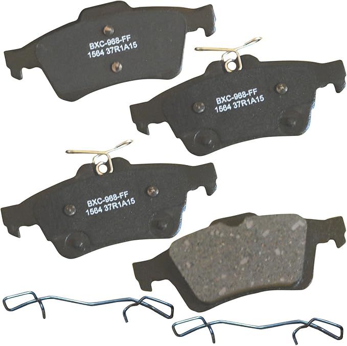 Bendix Premium SBC1564 Ceramic Rear Brake Pads for Ford C-Max 2017-2013, Escape 2016-2013, Focus 2018-2012, Transit Connect 2022-2014