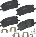 Bendix Premium SBC1005 Ceramic Front Brake Pads for Lexus RX330 2006-2004, RX350 2009-2007, RX400h 2008-2006, Toyota Highlander 2007-2006