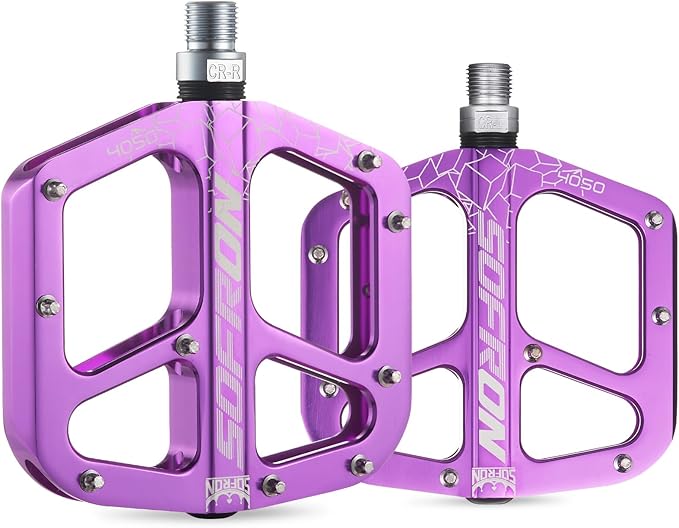 Lightweight Bike Pedals - Non-Slip Mountain and Road Bicycle Pedals for BMX