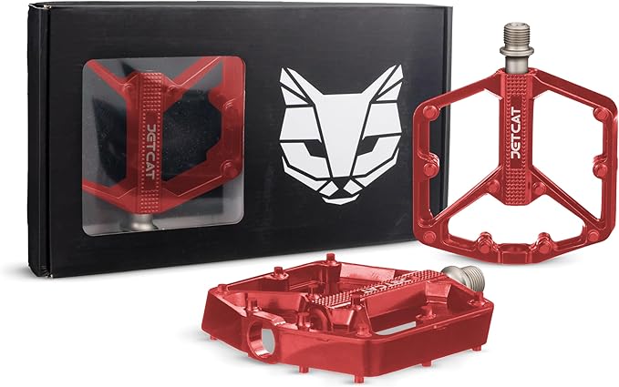 Mountain Bike Pedals Flat - MTB Pedals Flat, Bicycle Pedals, Road Bike Pedals, BMX Pedals, for BMX MTN Road Gravel EBike, Specialized Parts, Adults, Aluminum Metal Stamp 9/16"