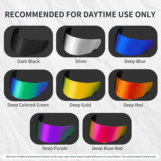 PSLER Qualifier Visor- Qualifier DLX Helmet Visor Motorcycle Face Shield Accessories Replacement for Bell Qualifier/Star/Vortex/RS-1/Revolver,Deep Gold