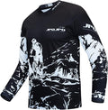 JPOJPO Men's Mountain Bike Jersey Long Sleeve MTB Off-Road Racing Downhill Motocross Shirts Quick Dry&Moisture-Wicking Tops