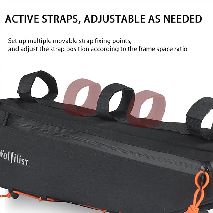 Waterproof Bike Frame Bag - Under Top Tube Triangle Storage Pouch for MTB & Road Bikes - Holds Cycling Tools, Accessories Securely