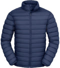 Men's Lightweight Packable Puffer Jacket Insulated Warm Winter Jackets Puffy Coat for Ski Hiking Travel