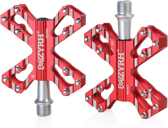 ThinkTop 3 Bearing Ultralight MTB BMX Road Mountain Bike Pedals Platform Flat Aluminum Sealed Ever Lubricate Bearing Axle 9/16 Inch