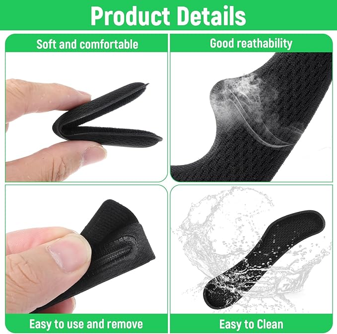 2 Set Helmet Padding Inserts,Helmet Pads,Universal Bike Helmets Pads,Replacement Motorcycle Helmets Padding,for Scooter Skateboard Bike Motorcycle Cycling Sport