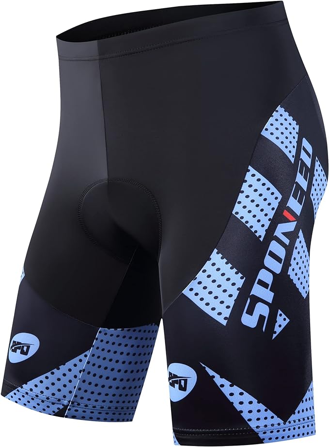 sponeed Men's Cycling Shorts Padded Bicycle Riding Pants Bike Biking Clothes Cycle Wear Tights