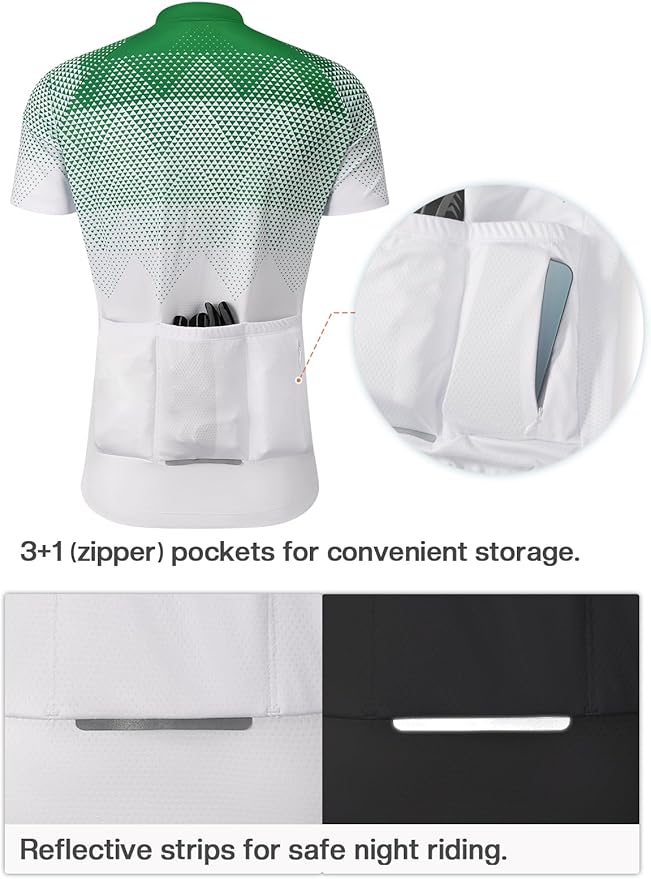 BERGRISAR Men's Cycling Jerseys Short Sleeves Bike Shirt