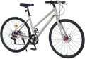 700C Road Bike,Men's Hybrid Bikes with Durable Steel Frame,7 Speed Commuter Bikes Bicycles City Bikes for Men Women Adults,Vintage Adult Bike