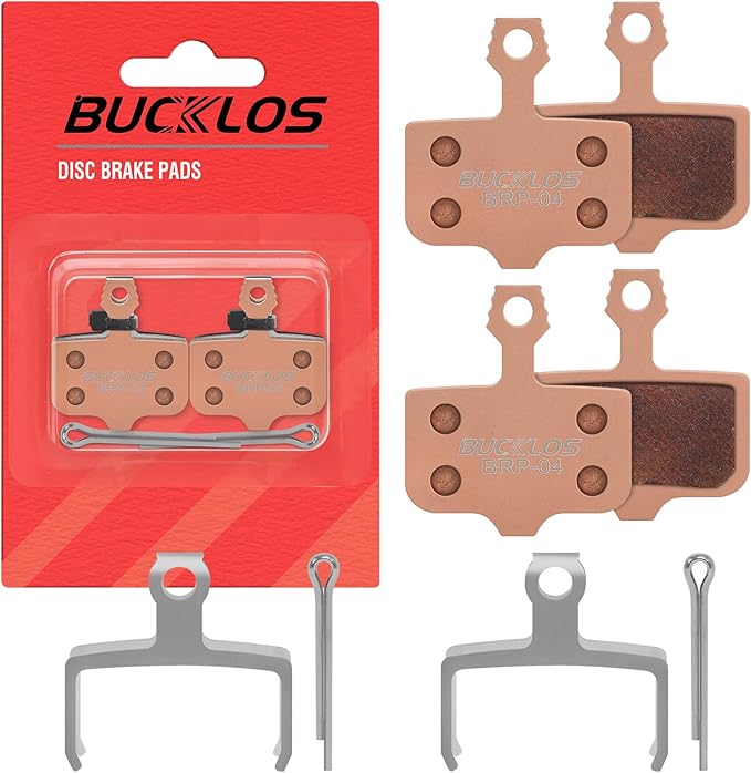BUCKLOS Bike Disc Brake Pads-Bicycle Disk Brake Pads for Sram Avid Elixir E1 E3 E5 E7 E9 ER ER CR Mag Level TL T Sram XX X0 X7 X9 XXWC DB1 DB3 DB5 for Mountain Bike/Ebike/Road Bike/Scooter