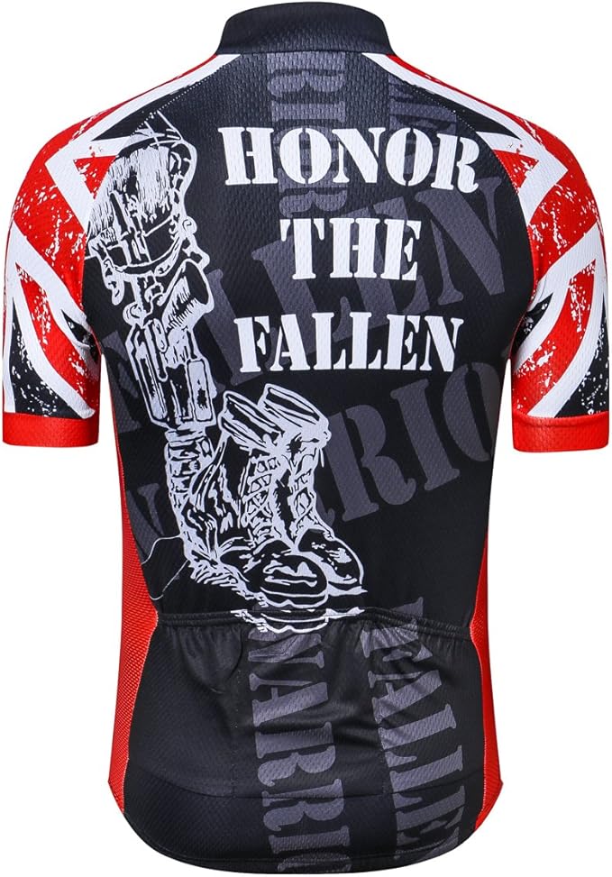 New Pro Full Zipper Men's Cycling Jersey Short Sleeve Riding Shirt USA