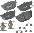 Bendix Premium SBC429 Ceramic Rear Brake Pads for Hyundai Elantra 2006-1994, Tiburon 2001-1997, Tiburon 2008-2003, Kia Spectra 2009-2004, Spectra5 2009-2005