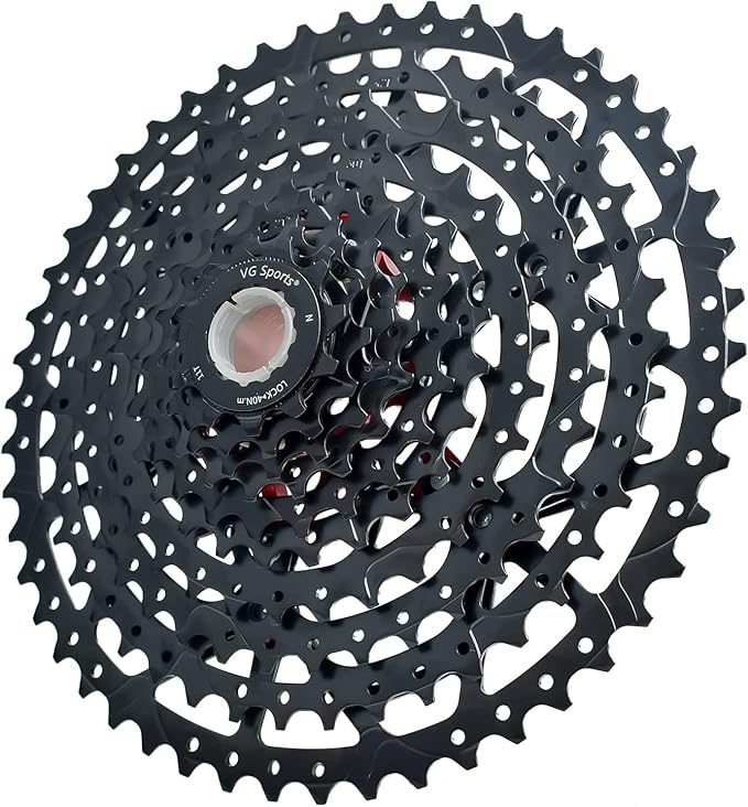VG SPORTS 8/9/10/11/12 Speed Ultra-Light Bike Cassette for Mountain Bike 11-40T/11-42T/11-46T/11-50T/11-52T MTB Cassette Lightweight Aluminum Bracket Cassette