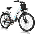 Vivi MT26GUL Electric Bike 26" Step Through Electric Bicycle with Removable 48V 374.4Wh Battery, 750W Peak Motor, 21.7Mph Top Speed, Up to 50 Miles, Cruise Control, 7 Speed, SGS Certified to UL2849