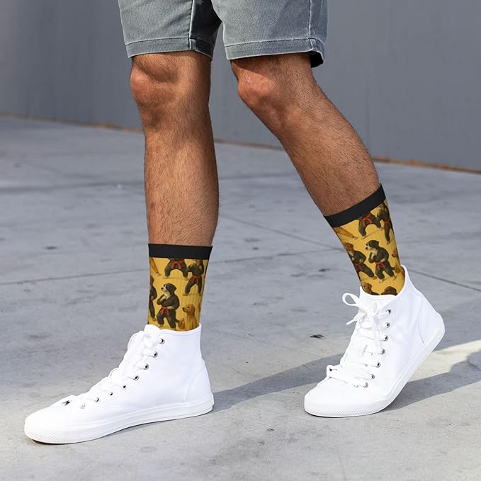 Crew Athletic Socks Funny Crazy Casual Sports Novelty Dress Socks for Women Men Running Hiking