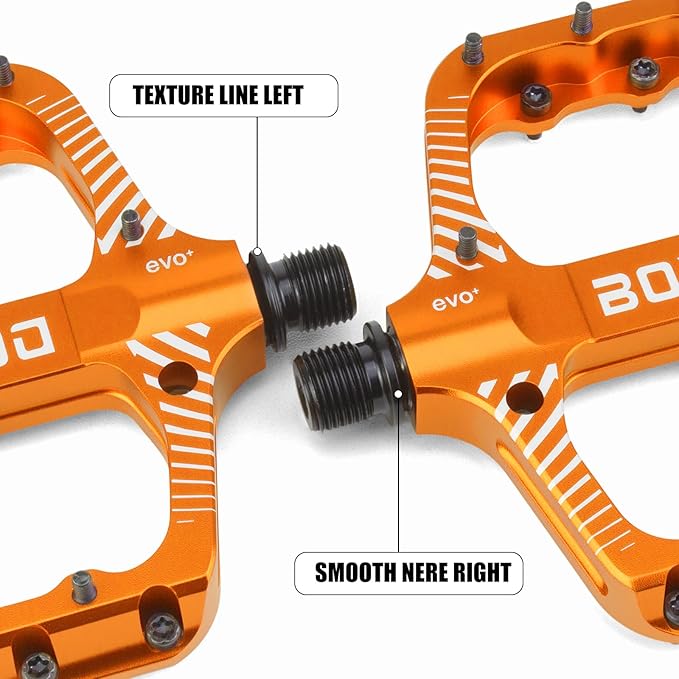 Bike Pedals 9/16" Lightweight Non-Slip Bicycle Platform Pedals - Fits Most Adult Bikes & Mountain Bikes &MTB, Road Bikes and Slip-Resistant Design