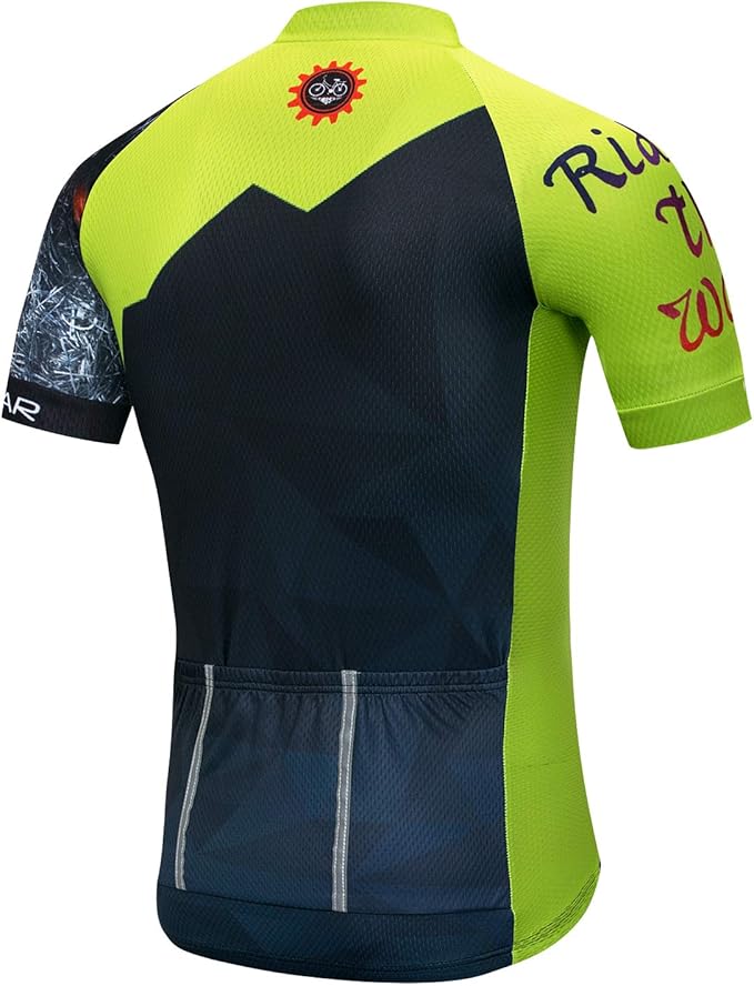 Cycling Jersey Mens Road Bicycle Clothing Summer Short Sleeve Breathable Cycling Tops
