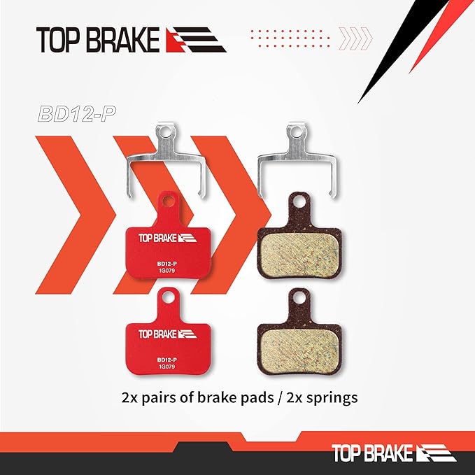 TOP BRAKE Disc Bike Brake Pads Compatible with SRAM Level Ultimate/T/TL/TLM B1, Force eTap AXS, Red eTap AXS (Gen. 2) | MTB eMTB Gravel Cross-Country(XC) Racing Trail