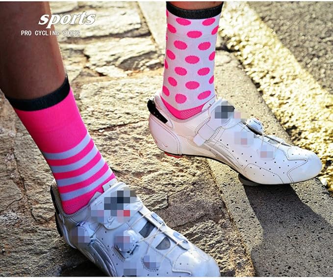 Cycling Socks Pro Mens Womens Riding Socks Bicycle Bike Sport Ankle Athletic Socks XC MTB BMX Black Pink Blue Green Orange