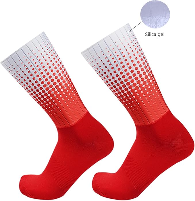 Aero Socks Silicone Non-Slip Breathable Comfortable and Durable Sports Cycling Socks one size 6-12
