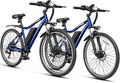 Electric Bikes for Adults, 26"/27.5" E Bikes for Adults with 1200W Peak Motor, 28 MPH, 50+ Miles Range Electric Bicycle, E Mountain Bike with 480WH Removable Battery, UL Certified