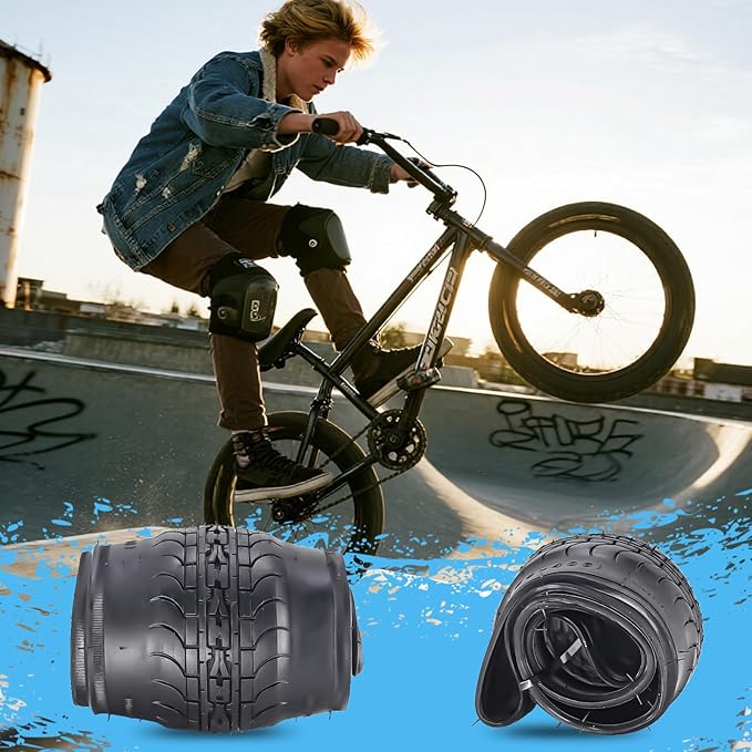SIMEIQI 26x2.35 20x2.35 Inch Cruiser Beach Bike Tire Black White Wall or Brown Cream Wall Folding Replacement Bicycle Tire for Hybrid City Commuter Trail