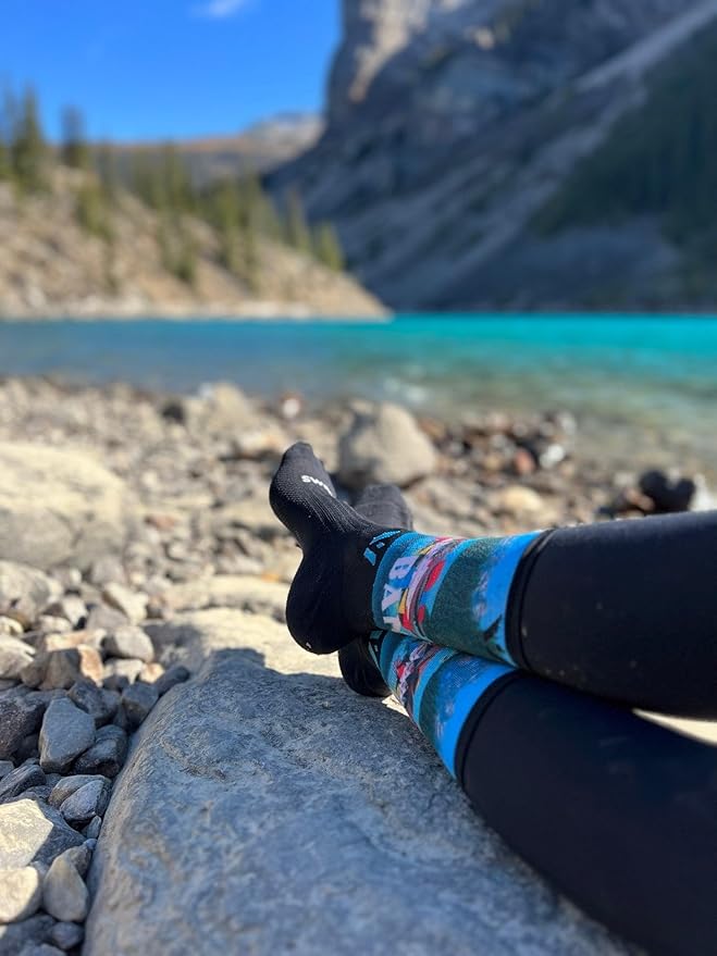 Swiftwick VISION IMPRESSION Crew, National Parks/States Edition, Running, Hiking and Cycling Socks