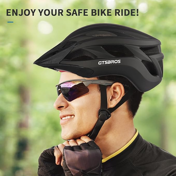Bike Helmet with Visor for Women and Men – Lightweight Bicycle Helmet for Mountain Biking and City Riding