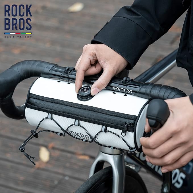 ROCKBROS ROAD TO SKY Bike Handlebar Bag Bicycle Front Bag Bag Storage Bag Lightweight & Sturdy Bicycle Handlebar bag for Road Mountain Bike 2L