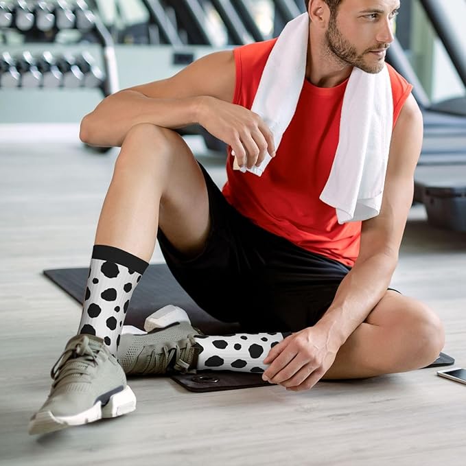 Crew Athletic Socks Funny Crazy Casual Sports Novelty Dress Socks for Women Men Running Hiking