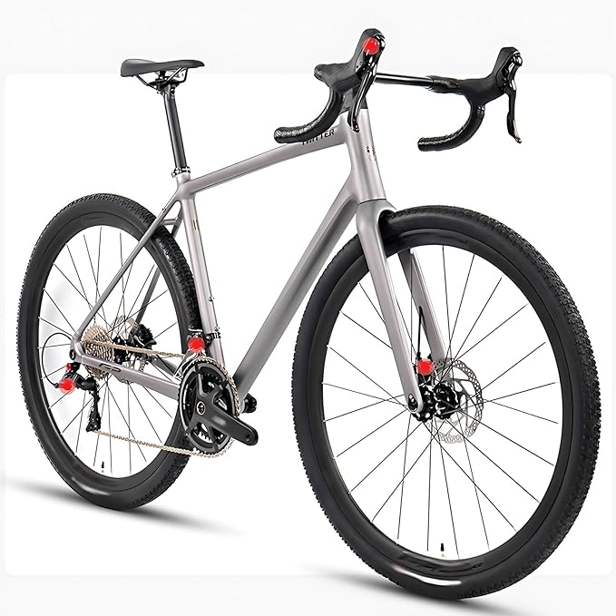 700C Road Bike Frameset with Carbon Fibre Fork 45cm 48cm 51cm 54cm Aluminum Alloy Gravel Bike Frame Disc Brake Thru Axle 12x100mm/12x142mm