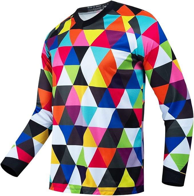 Cycling Jersey Long Sleeve Men's Mountain Bike Motocross Jersey Long Sleeve MTB T-Shirt