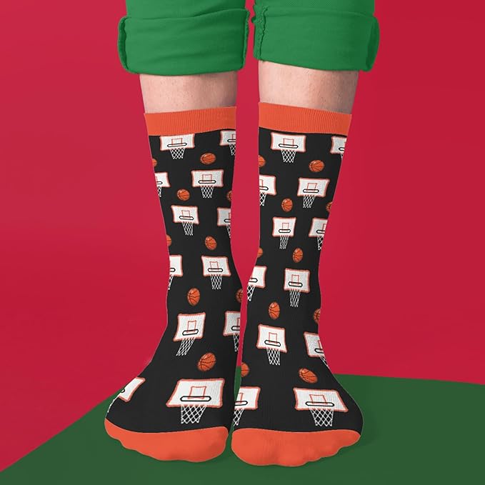 FOURSTUFF Ski, Cycling, Basketball, Golf, Pickleball, Softball, Volleyball, Wrestling, Soccer - Sports Socks for Women Men