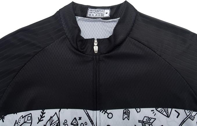 Cycling Jersey Men USA Summer Bike Short Sleeve 3-Pockets Breathable Quick-Dry Shirt S-3XL