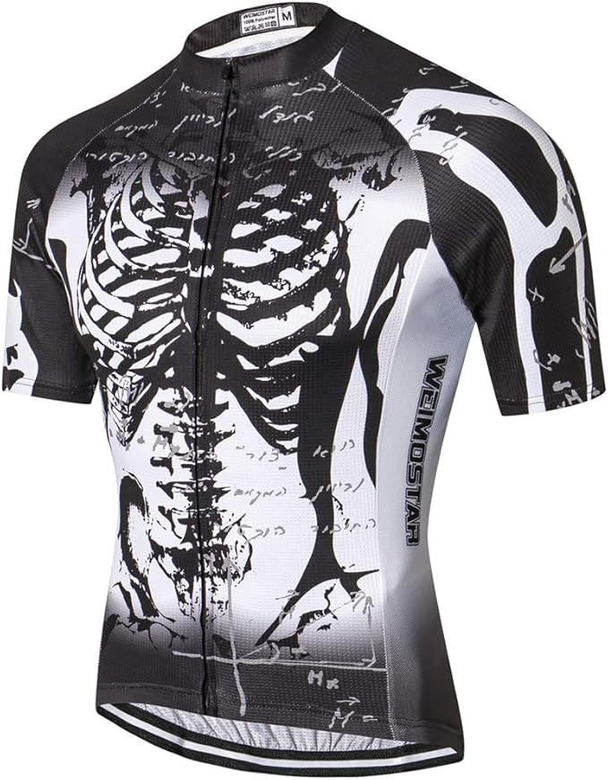 Cycling Jersey Men Full Zip Bike Shirt Racing Top Bicycle Clothing