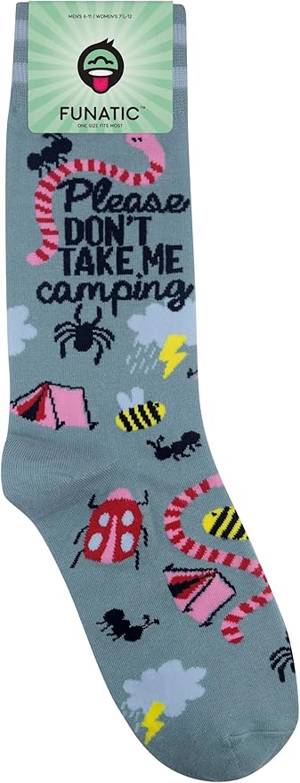 FUNATIC Funny Outdoor Themed Socks for Men Women - Novelty Gifts For Golfing, Fishing, Hunting, Bigfoot, Pickleball, and More