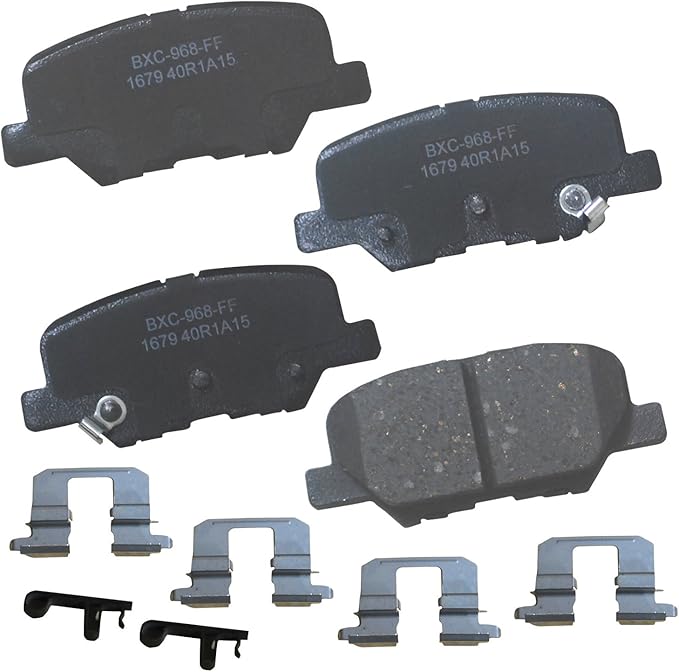 Bendix Premium SBC1679 Ceramic Rear Brake Pads for select Mazda 3 2016-2014, 3 Sport 2016-2014, 6 2015-2014, Mitsubishi ASX 2015-2013, Outlander 2018-2014, Outlander Sport 2024-2013, RVR 2024-2013